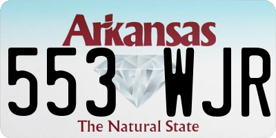 AR license plate 553WJR