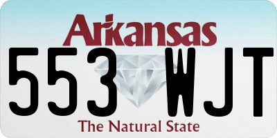 AR license plate 553WJT