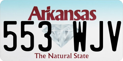 AR license plate 553WJV