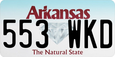 AR license plate 553WKD