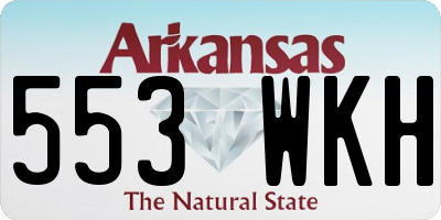 AR license plate 553WKH