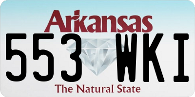 AR license plate 553WKI
