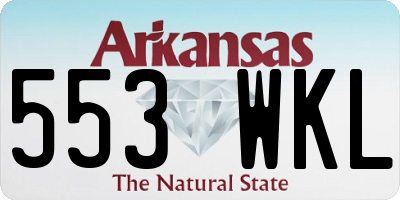 AR license plate 553WKL