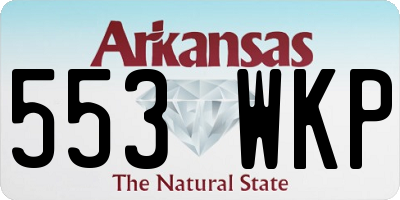 AR license plate 553WKP