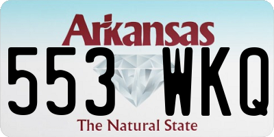 AR license plate 553WKQ