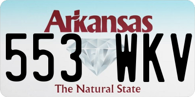 AR license plate 553WKV