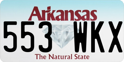 AR license plate 553WKX