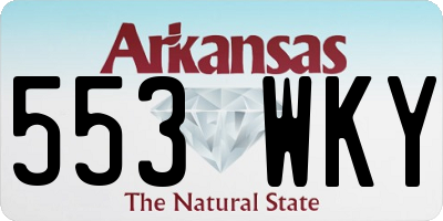 AR license plate 553WKY