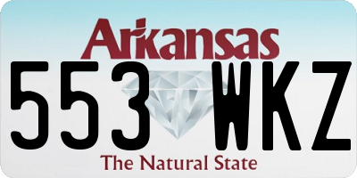 AR license plate 553WKZ