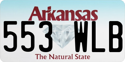AR license plate 553WLB