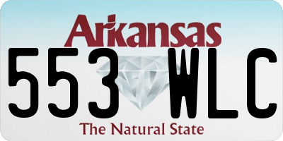 AR license plate 553WLC