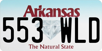 AR license plate 553WLD
