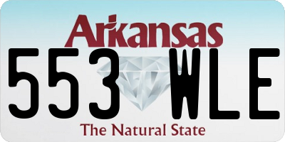 AR license plate 553WLE