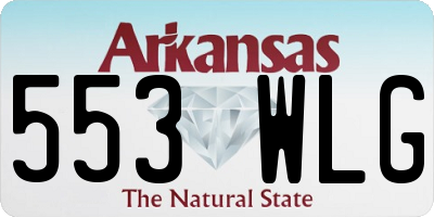 AR license plate 553WLG