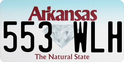AR license plate 553WLH