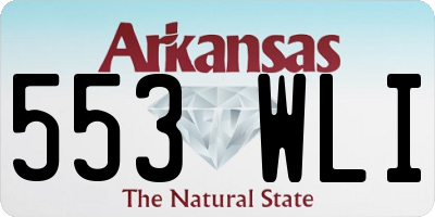AR license plate 553WLI