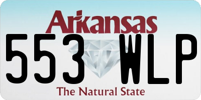 AR license plate 553WLP