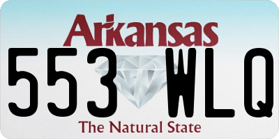 AR license plate 553WLQ