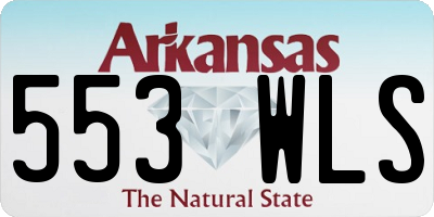 AR license plate 553WLS