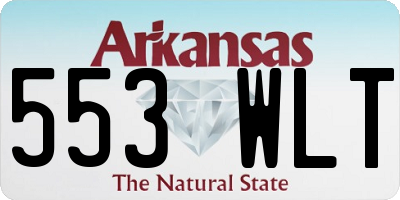 AR license plate 553WLT