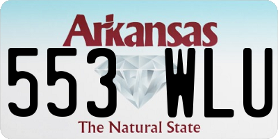 AR license plate 553WLU