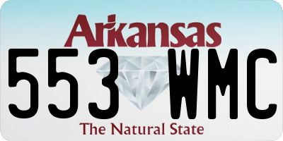 AR license plate 553WMC