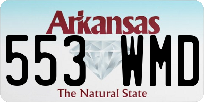 AR license plate 553WMD