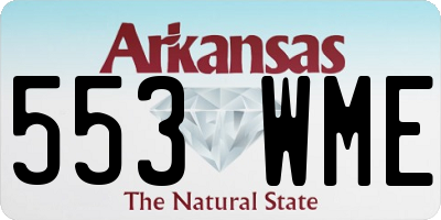 AR license plate 553WME
