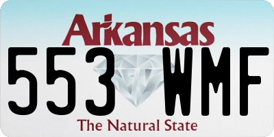 AR license plate 553WMF