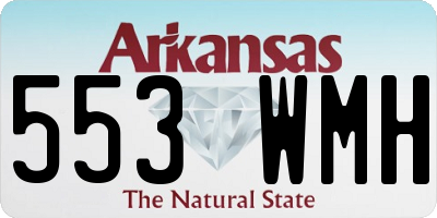 AR license plate 553WMH