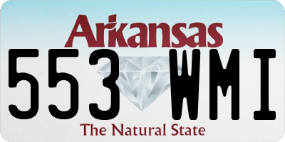 AR license plate 553WMI