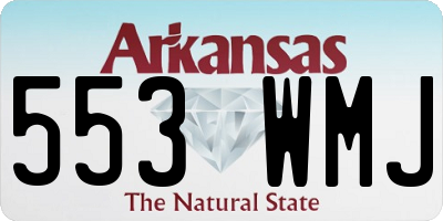 AR license plate 553WMJ