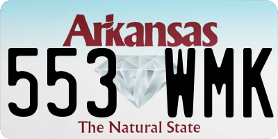 AR license plate 553WMK