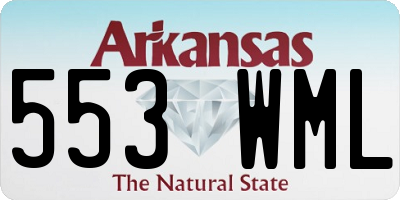 AR license plate 553WML