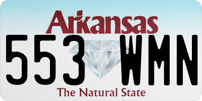 AR license plate 553WMN