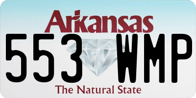 AR license plate 553WMP