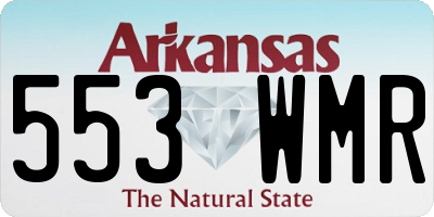 AR license plate 553WMR