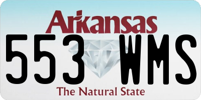 AR license plate 553WMS