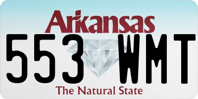 AR license plate 553WMT