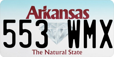 AR license plate 553WMX