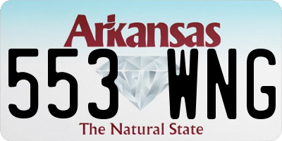 AR license plate 553WNG