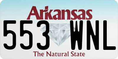 AR license plate 553WNL