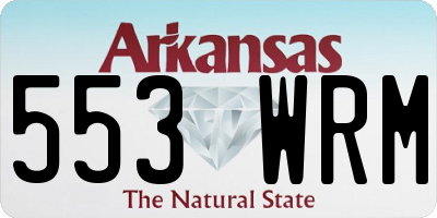 AR license plate 553WRM