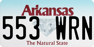 AR license plate 553WRN