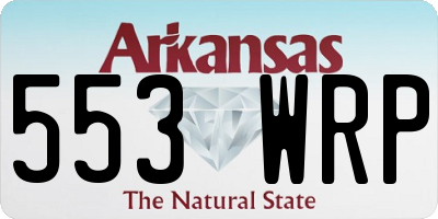 AR license plate 553WRP