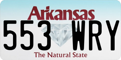 AR license plate 553WRY