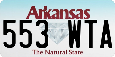 AR license plate 553WTA