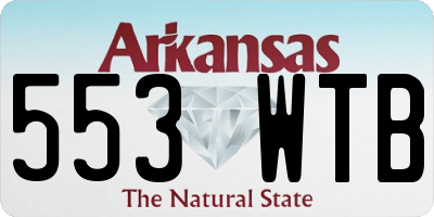 AR license plate 553WTB