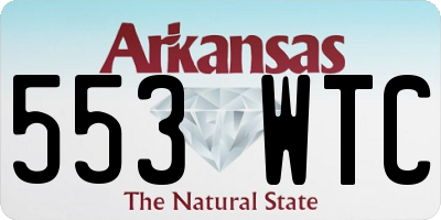 AR license plate 553WTC