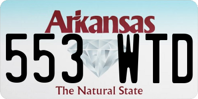 AR license plate 553WTD